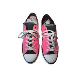 Converse All Star Pink Low Top Sneakers Junior Size 6 Canvas Streetwear